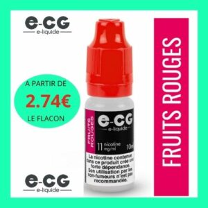 E-Liquide ECG FRUITS ROUGES 10ml