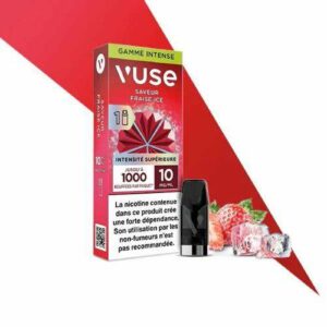 Pod Fraise Ice Vuse Reload 1000 1 Recharge 10 mg